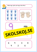 Jag lär mig siffror - 1 - 10
