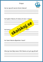 Livets fantastiska resa på jorden - Fakta + frågor - Åk 4 - 6