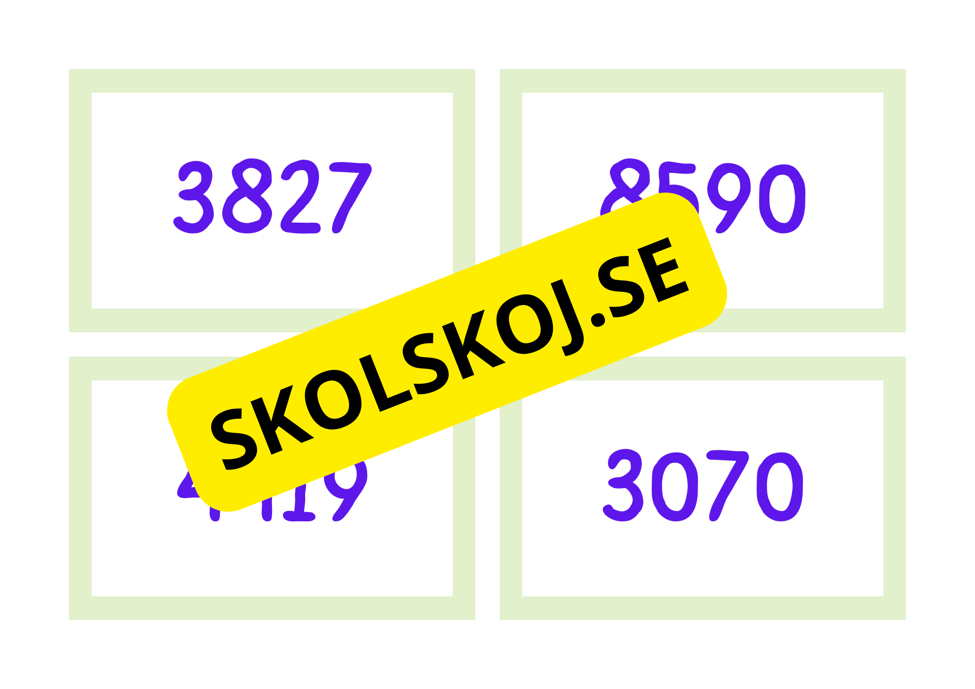 Att läsa siffror upp till 10 000