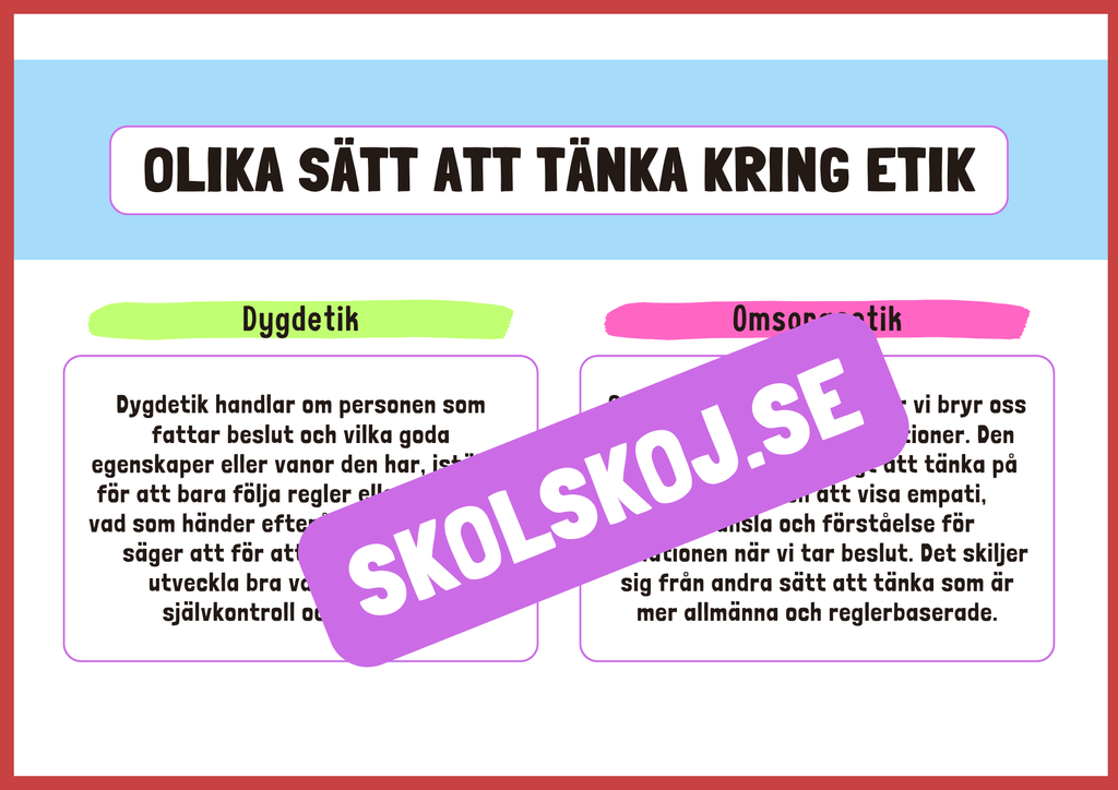Etik och moral - Häfte