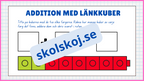Addition med länkkuber - Enkel addition