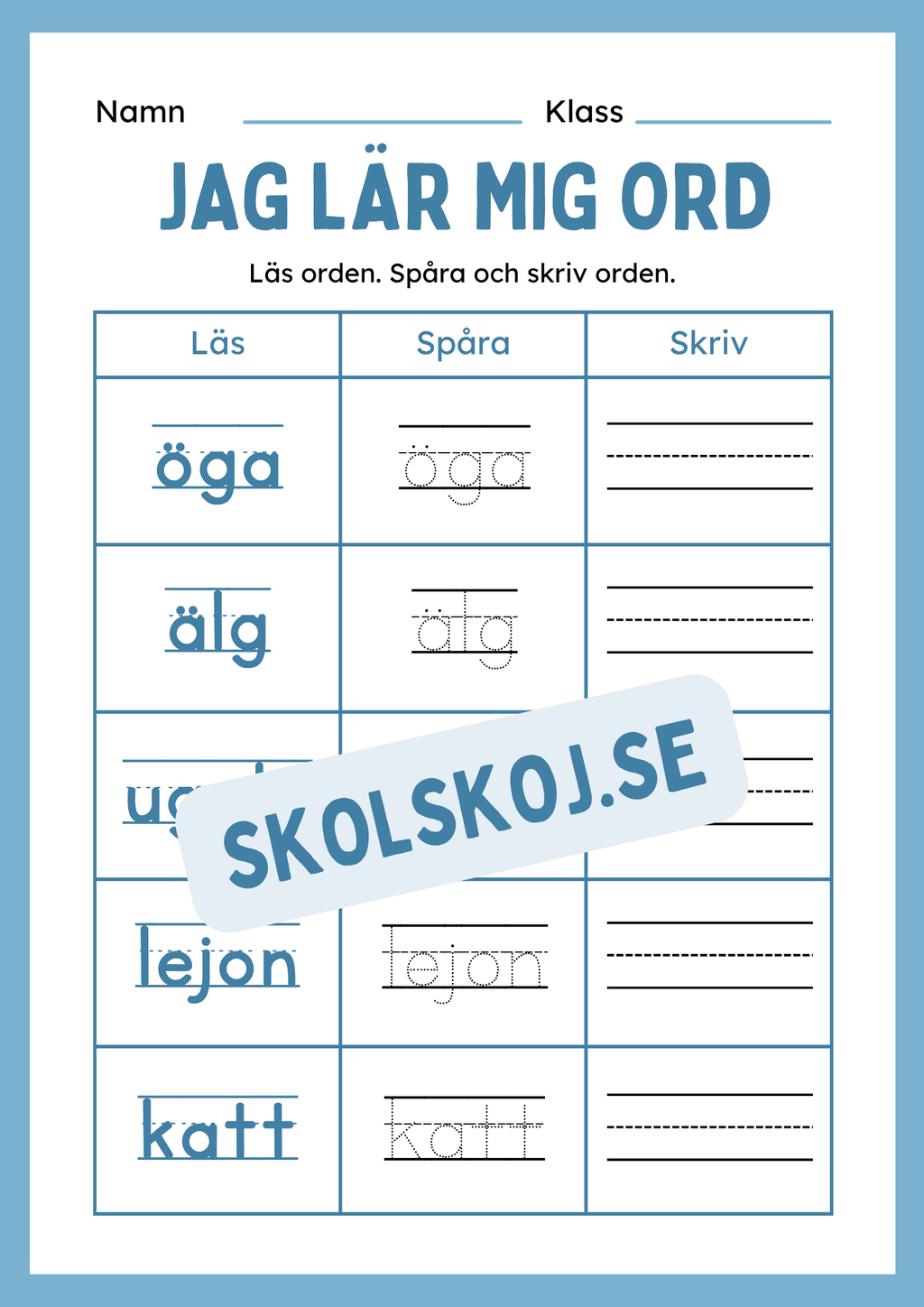 Jag lär mig ord - Häfte