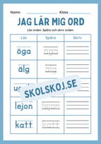 Jag lär mig ord - Häfte