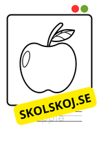 Målarbok - Frukter