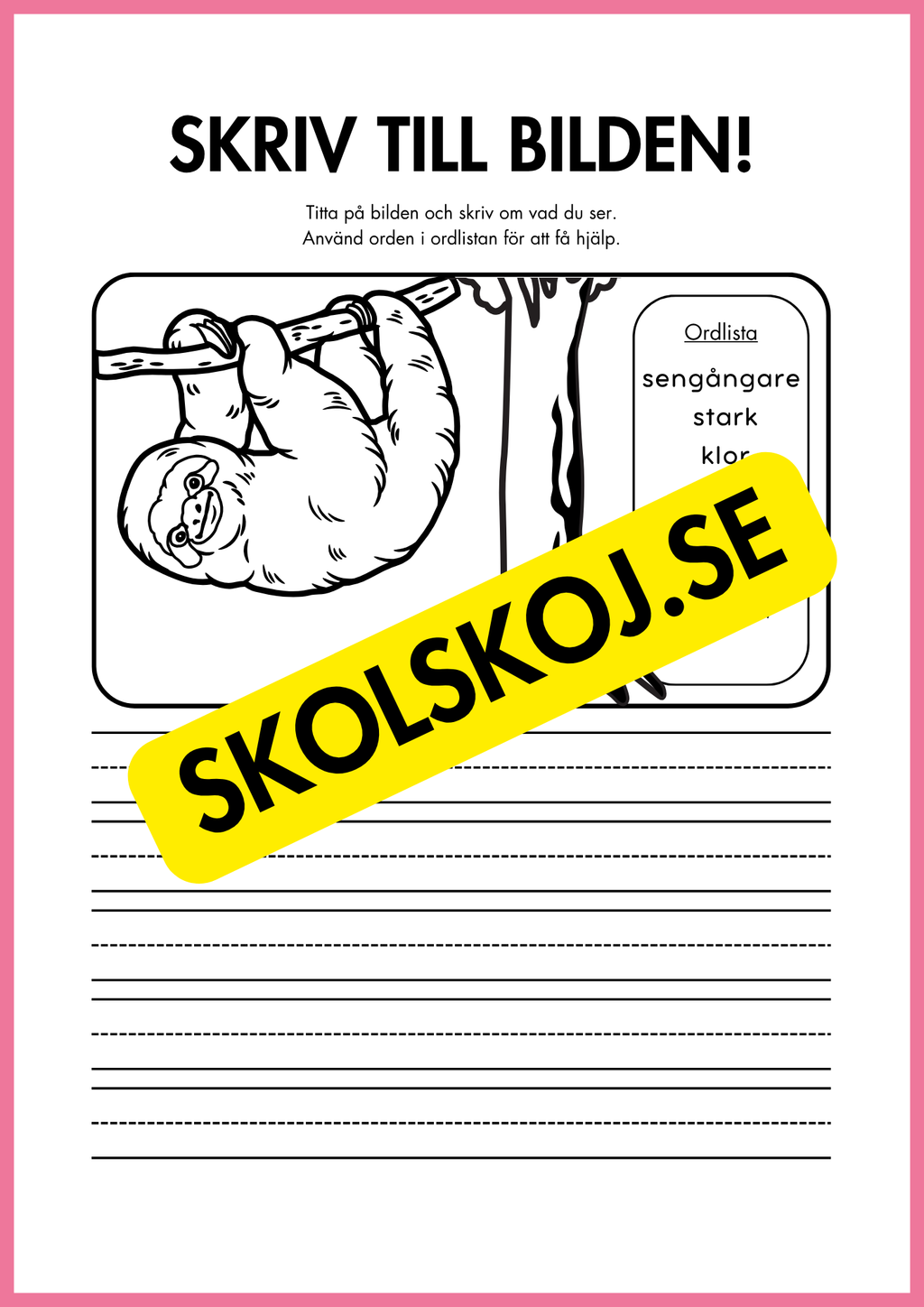 Skriv till bilden - 22 sidor
