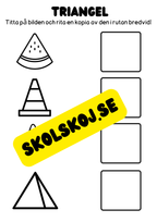 Vi lär oss geometriska former - Häfte