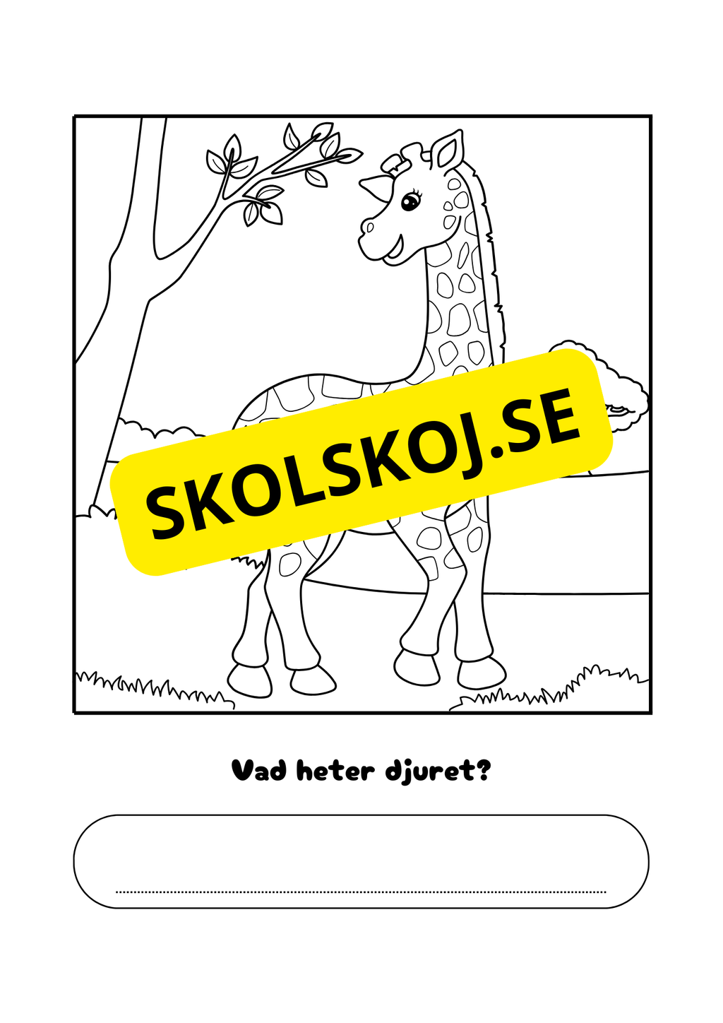 Vad heter djuret?