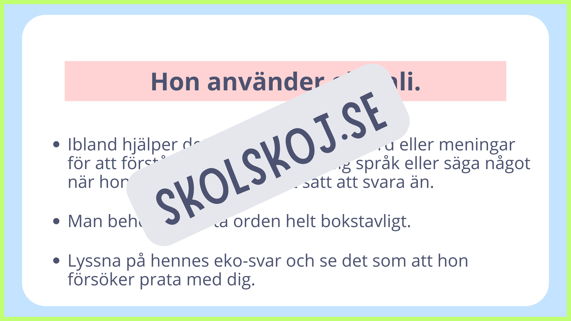 Vad är autism - Presentation