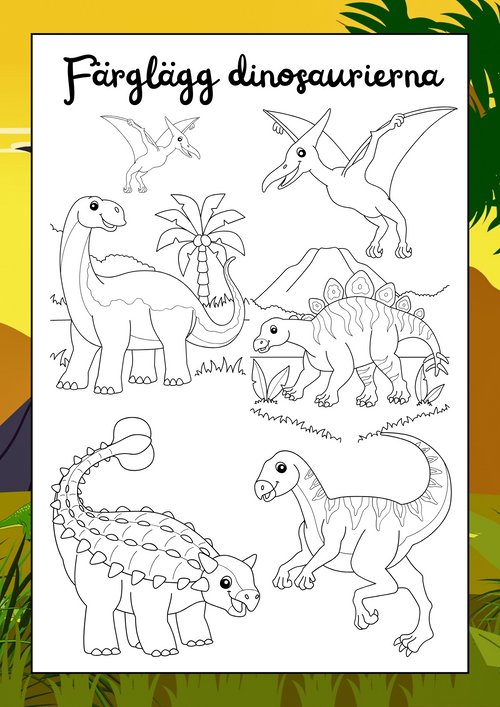 Dinosaurier - Aktivitetsbok