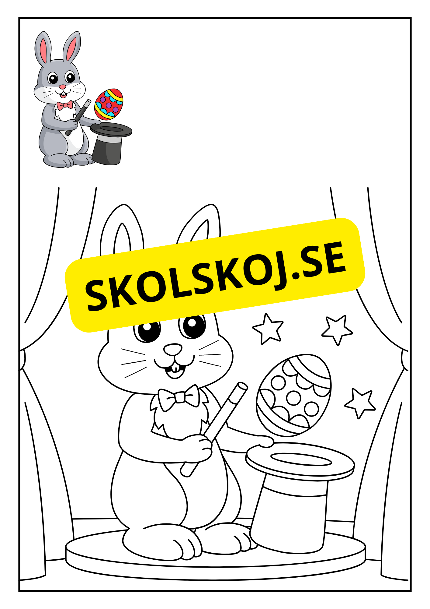 Hej påsk - Målarbok