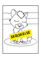 Söta katter - Målarbok.