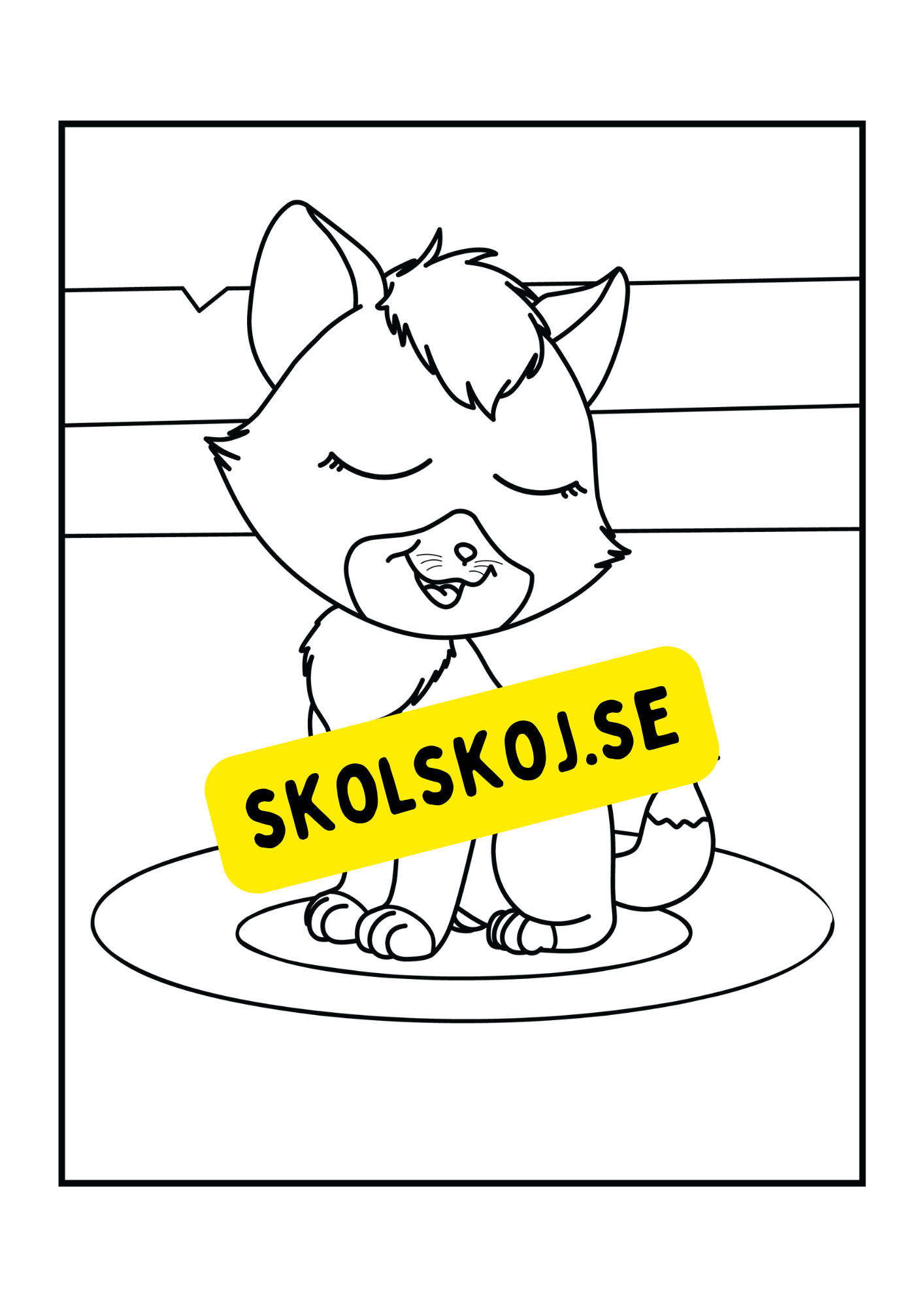 Söta katter - Målarbok.