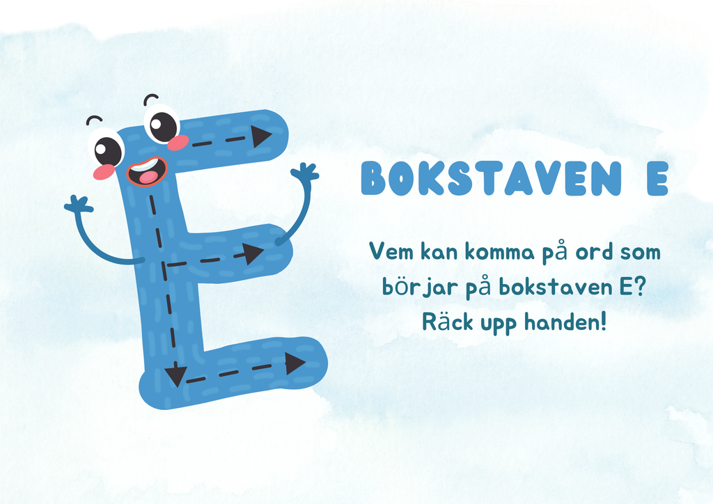 Veckans bokstav - Vi lär oss alfabetet