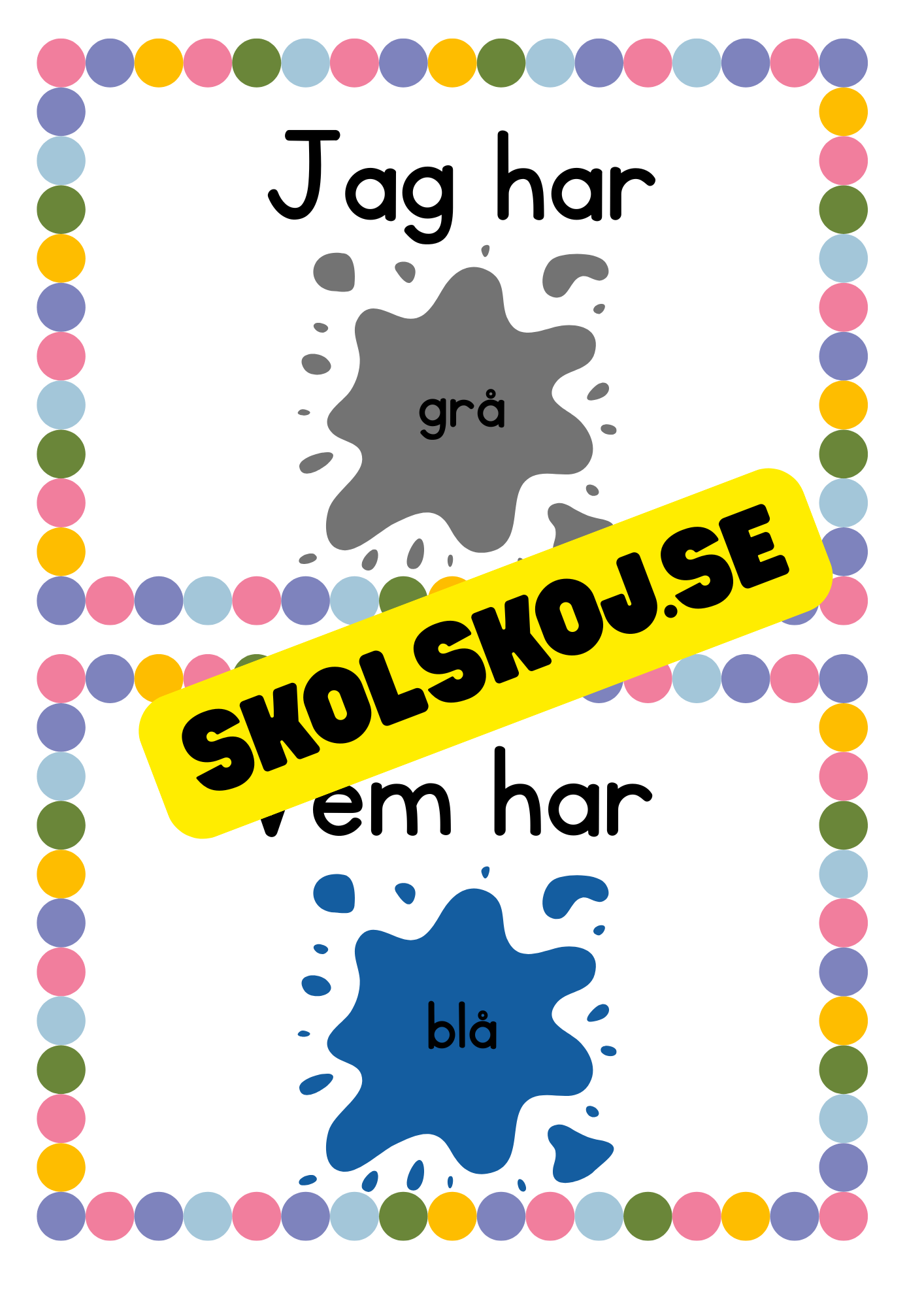 Jag har vem har - Tema färger