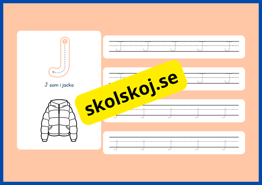 Jag lär mig alfabetet - Spåra bokstäver - Häfte