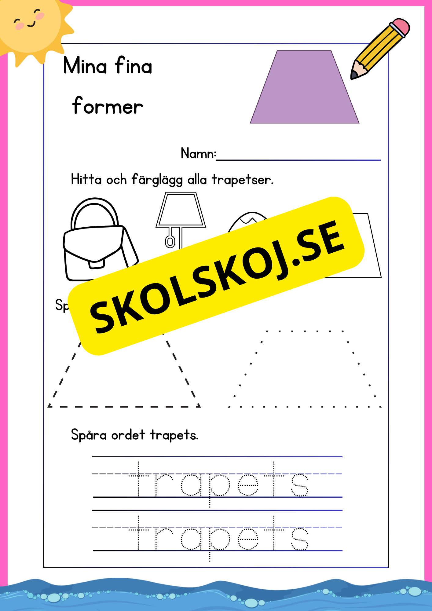 Mina fina former - Fk - Åk 3