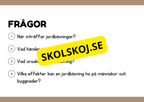 Naturliga katastrofer - Läsförståelse