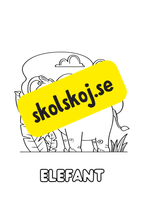 Färgläggningsbok - Djur (25 sidor)