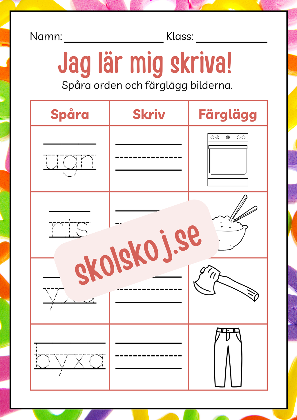 Häfte - Jag lär mig skriva