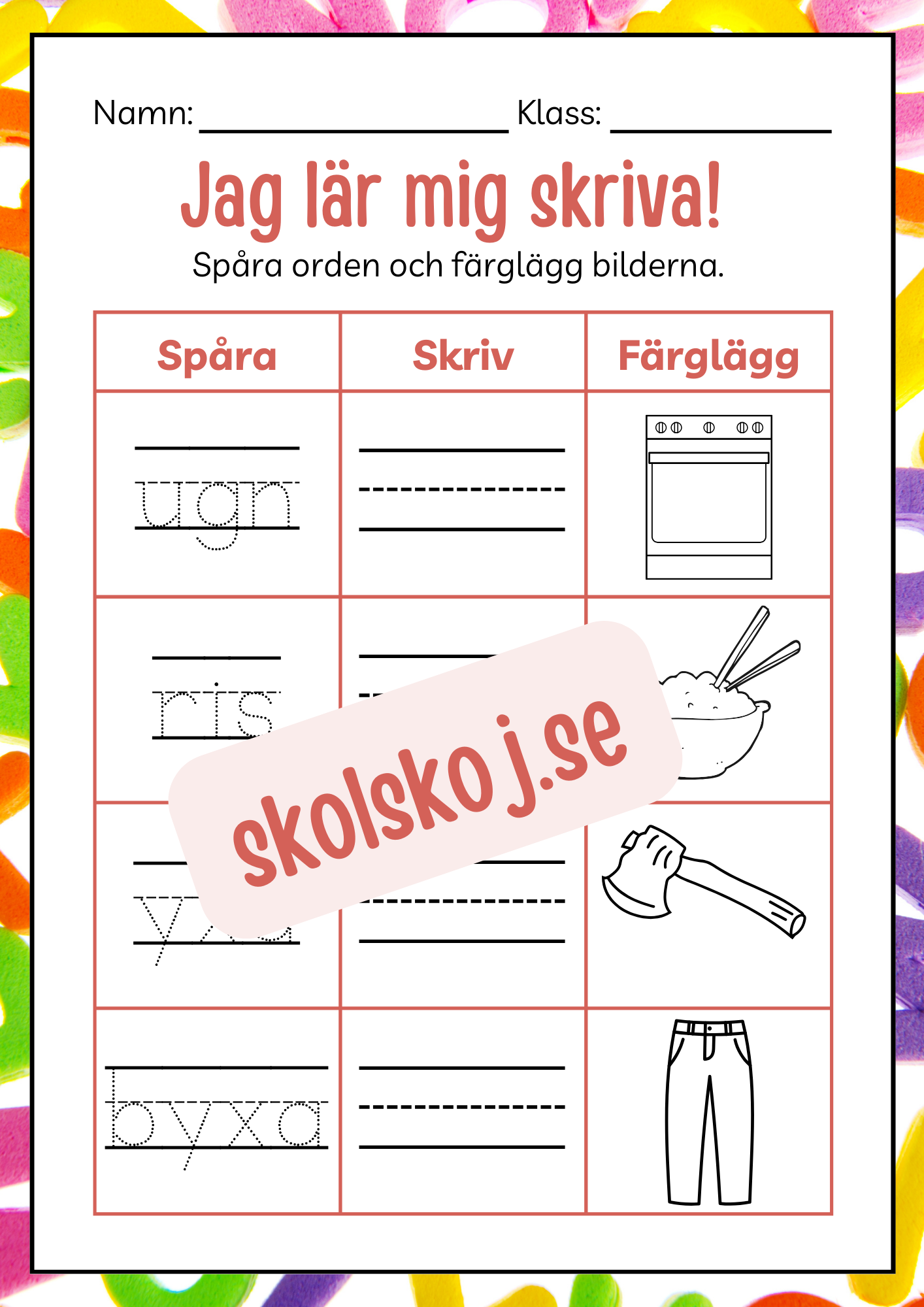 Häfte - Jag lär mig skriva