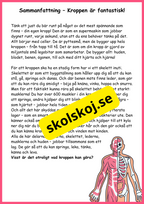 Utforska kroppen från topp till tå - Fakta + frågor - Årskurs 4 - 6