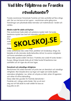 Franska revolutionen - Årskurs 4 - 6