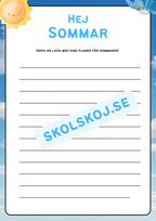 Hej sommar - Aktivitetsbok
