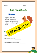 Enkel läsförståelse - Tema djur