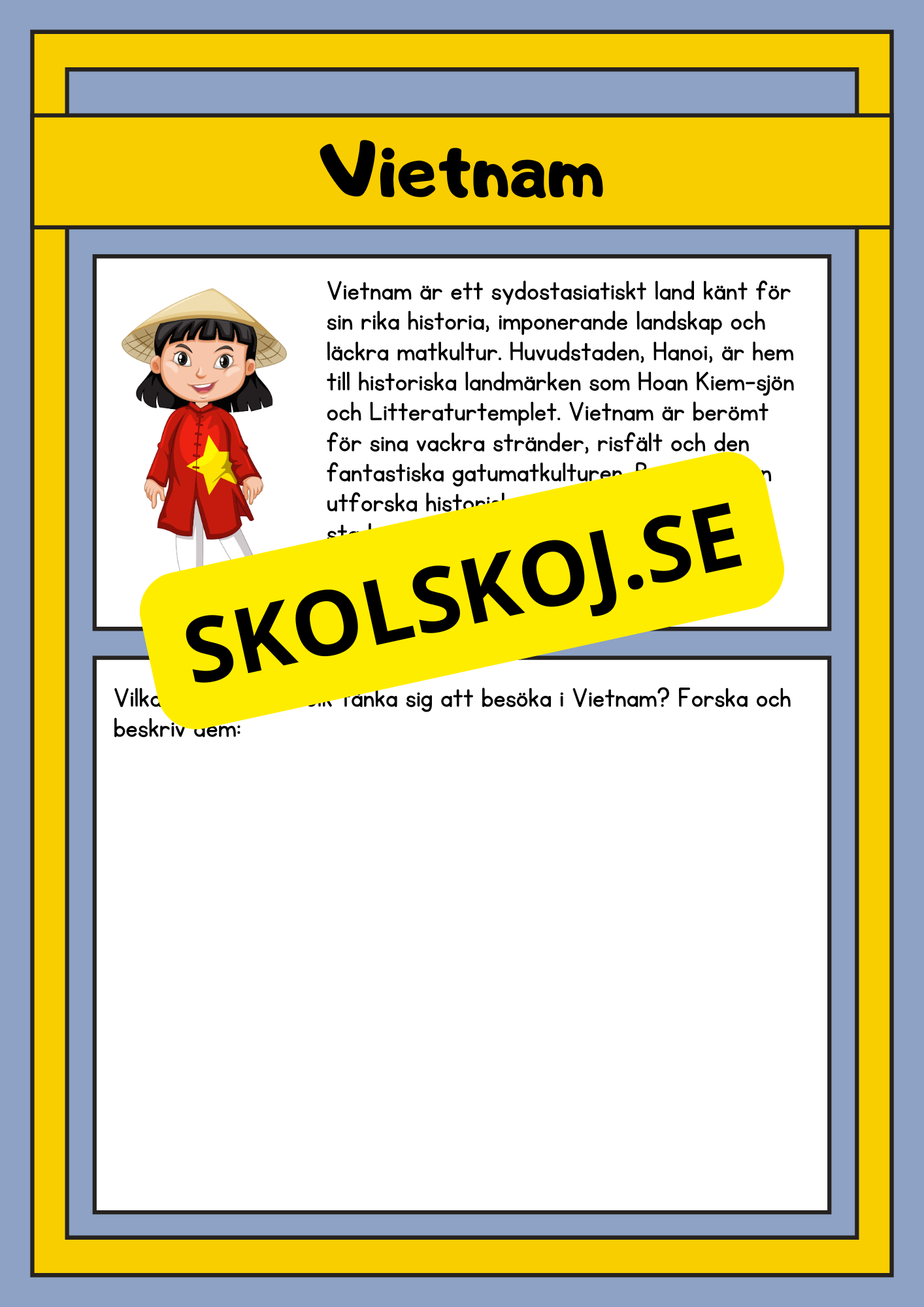 Upptäck världen - Fakta och läsförståelse - 29 sidor