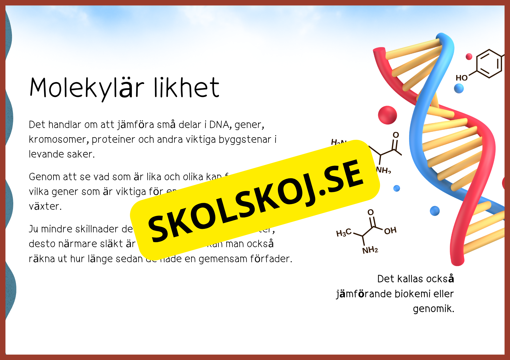 Evolution - Faktatext + frågor