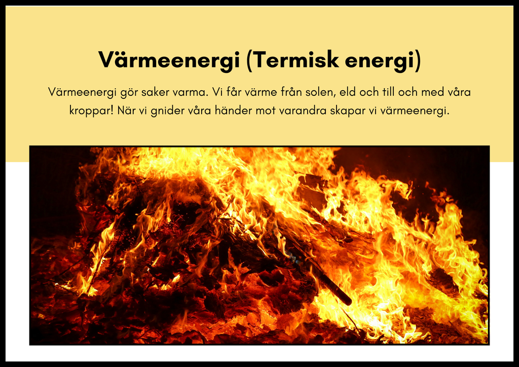 Typer av energi - Häfte - Åk 4 - 6