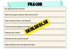 Kort fakta om naturmiljöer och djurens hem + frågor