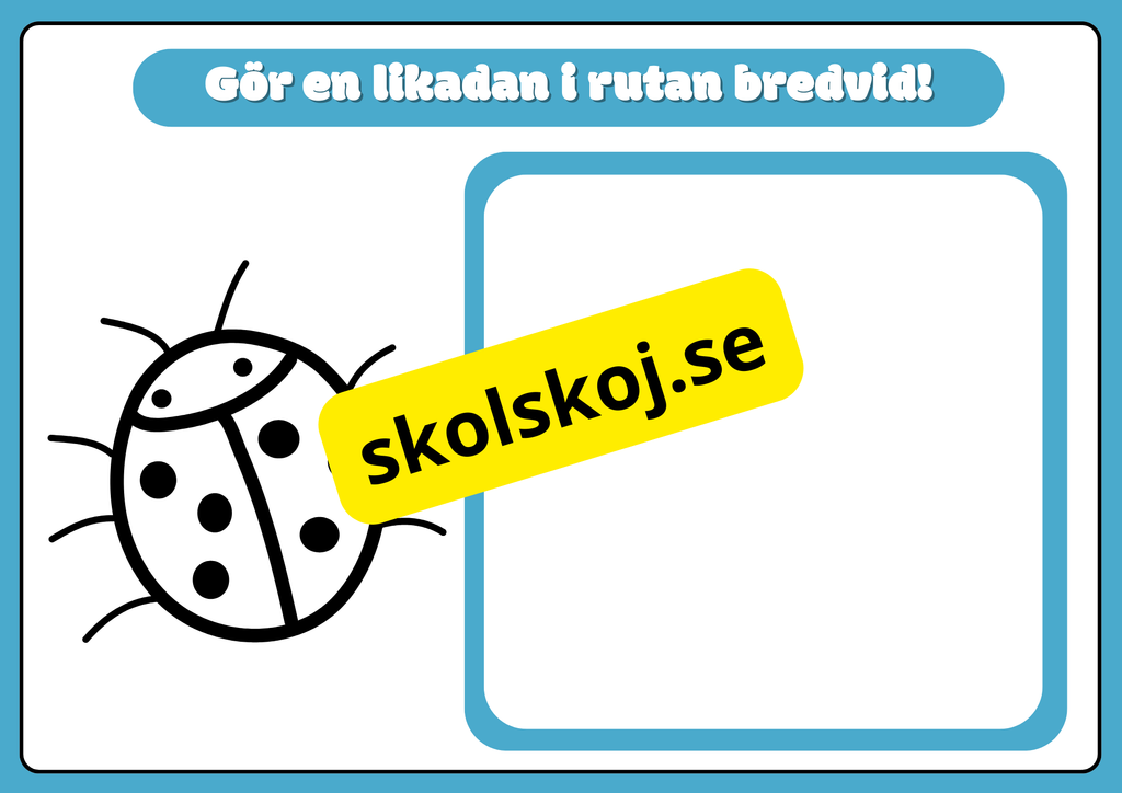 Rolig skrivträning - Förskola - Åk 2 - finmotorik