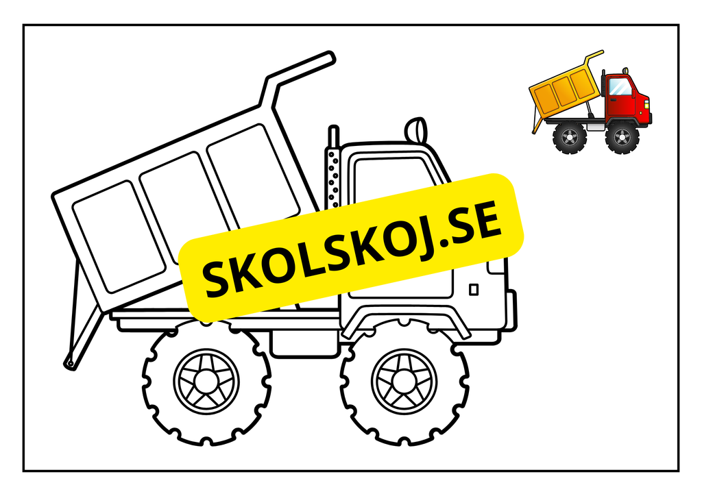 Fordon - Målarbok