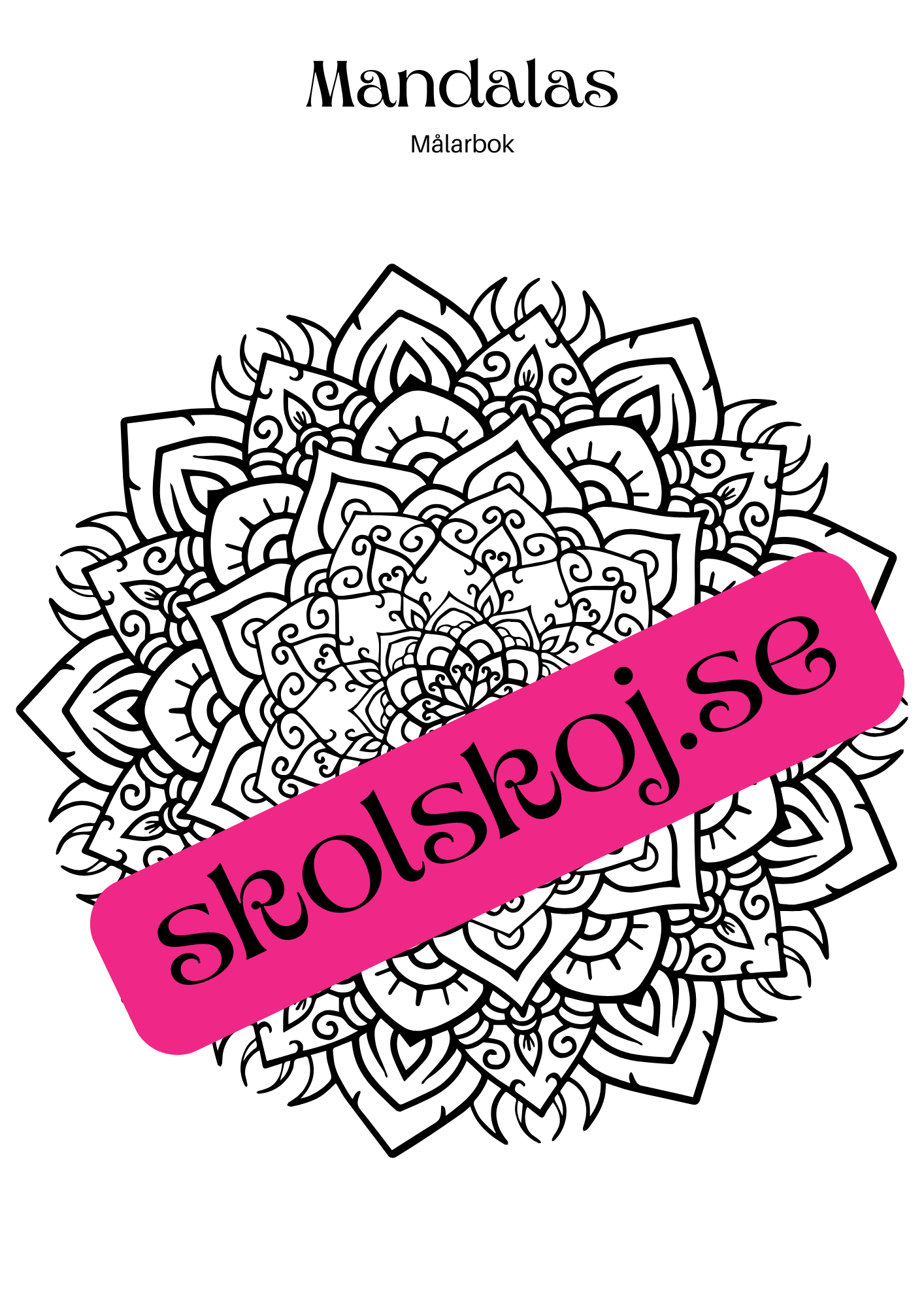 Mandalas - Målarbok