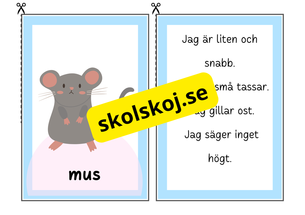 Grönt och vitt djurspel – Gissa husdjuret