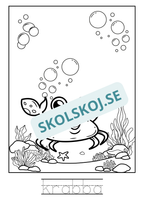 Kompisar i havet - Målarbok