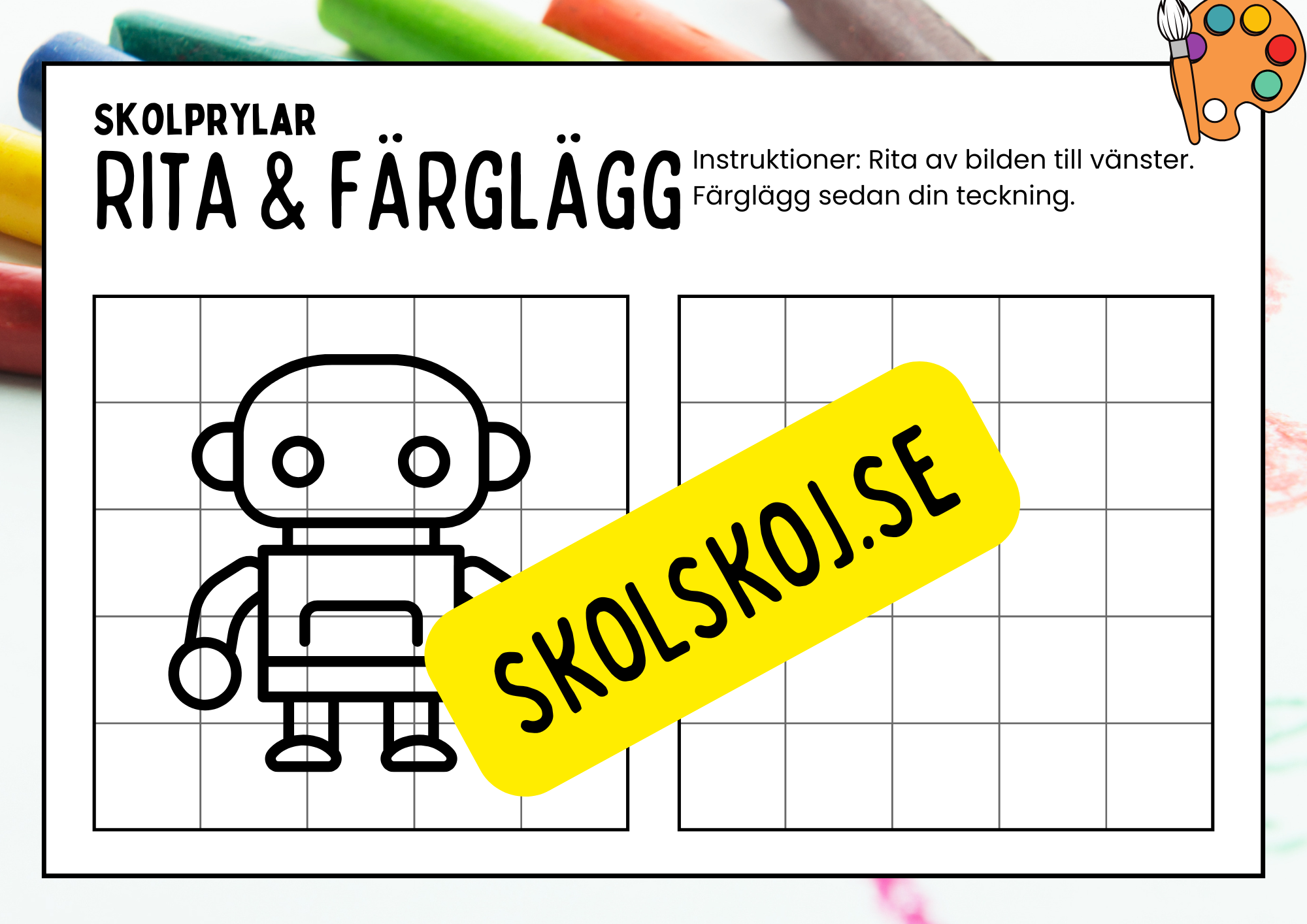 Rita och färglägg - Häfte