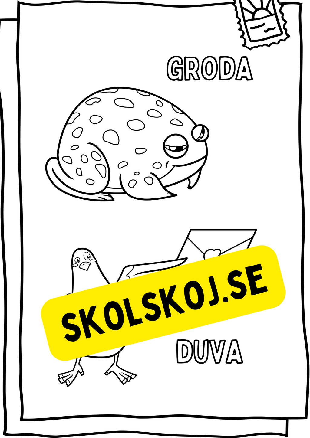 Bondgårdsdjur målarbok - Häfte