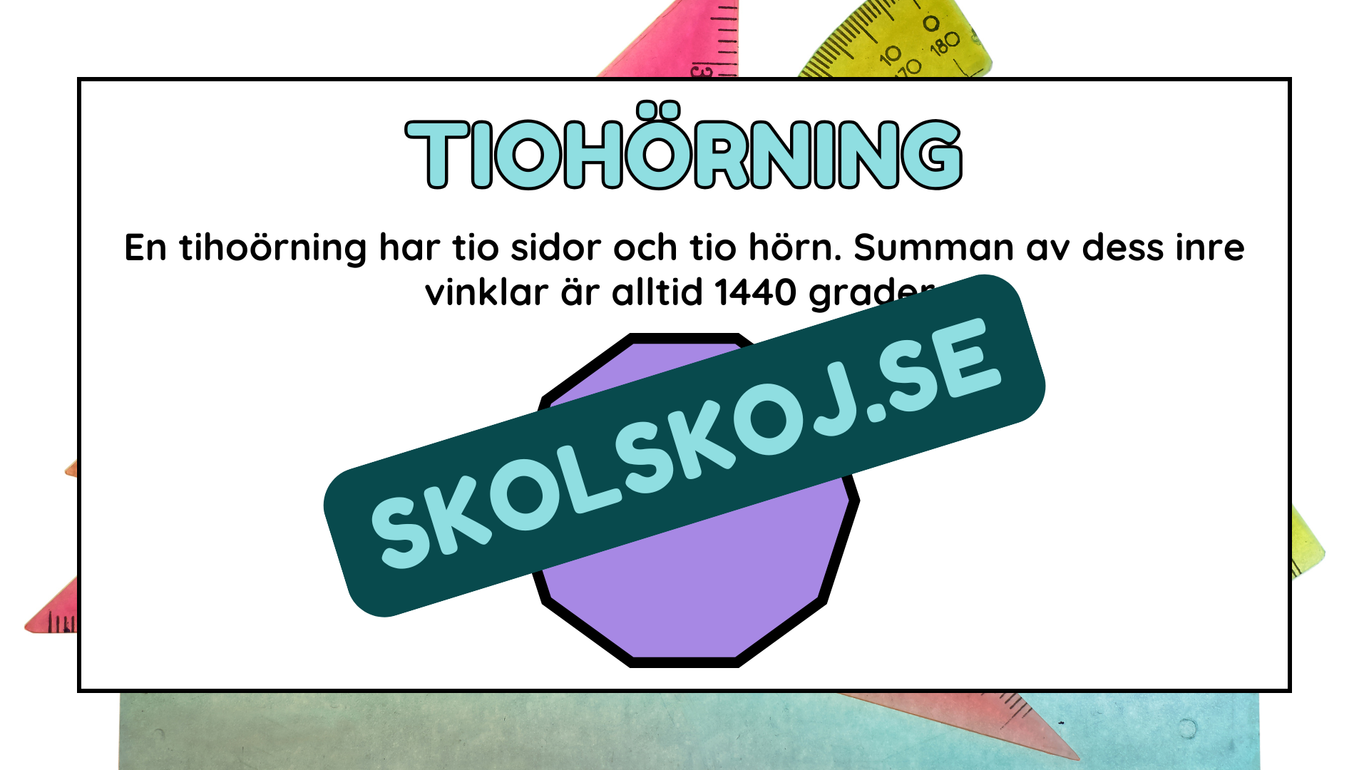 Introduktion till polygoner + Frågor - Årskrus 4 - 6