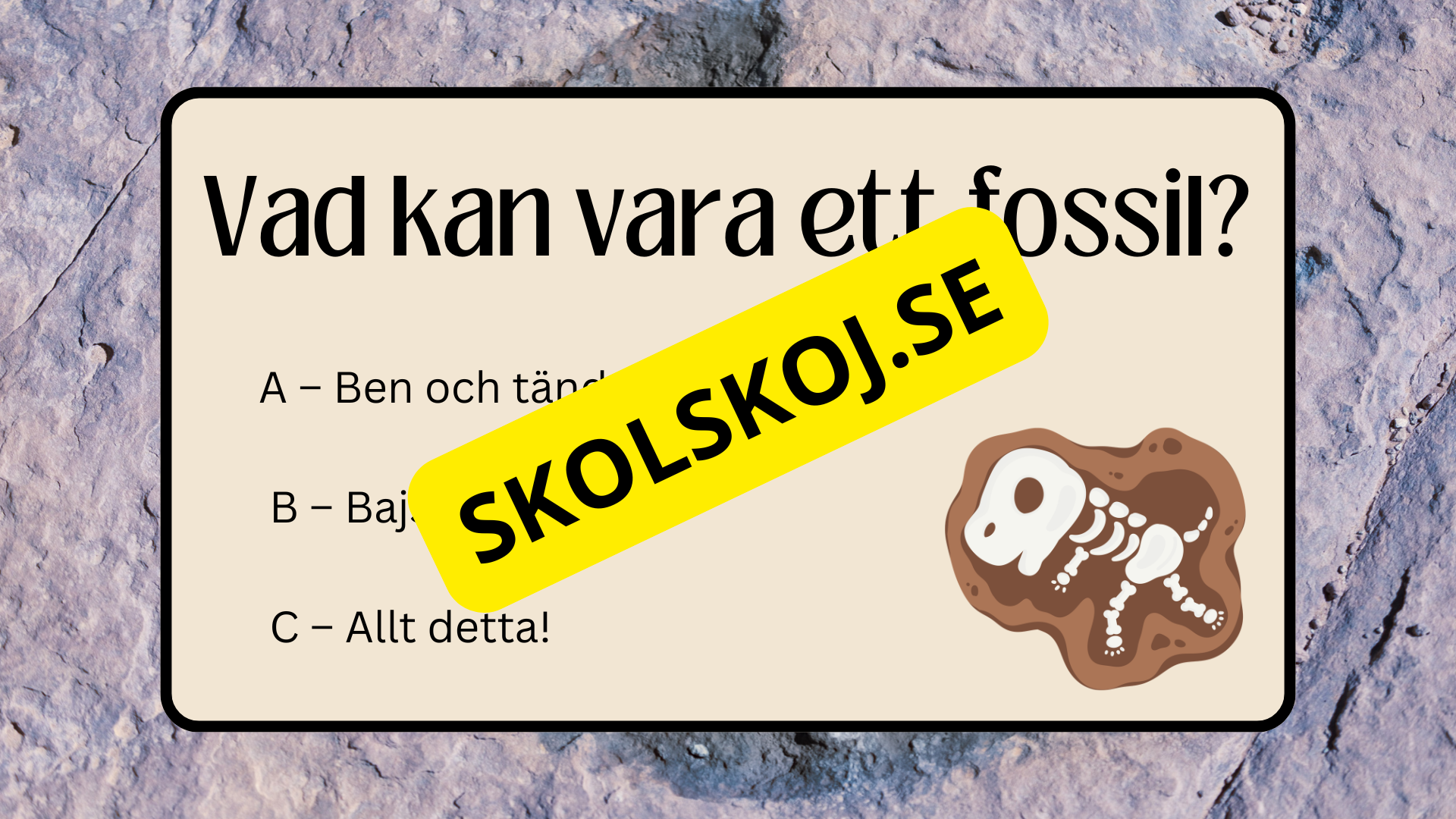 Fossiler - Åk 4 - 9