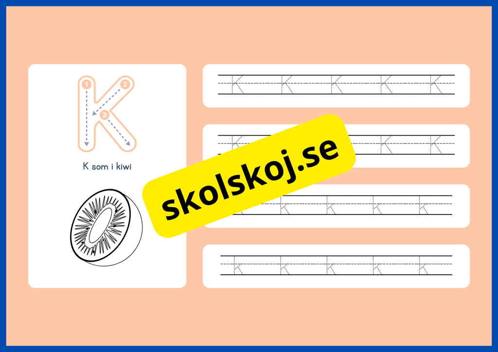 Jag lär mig alfabetet - Spåra bokstäver - Häfte