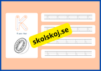 Jag lär mig alfabetet - Spåra bokstäver - Häfte