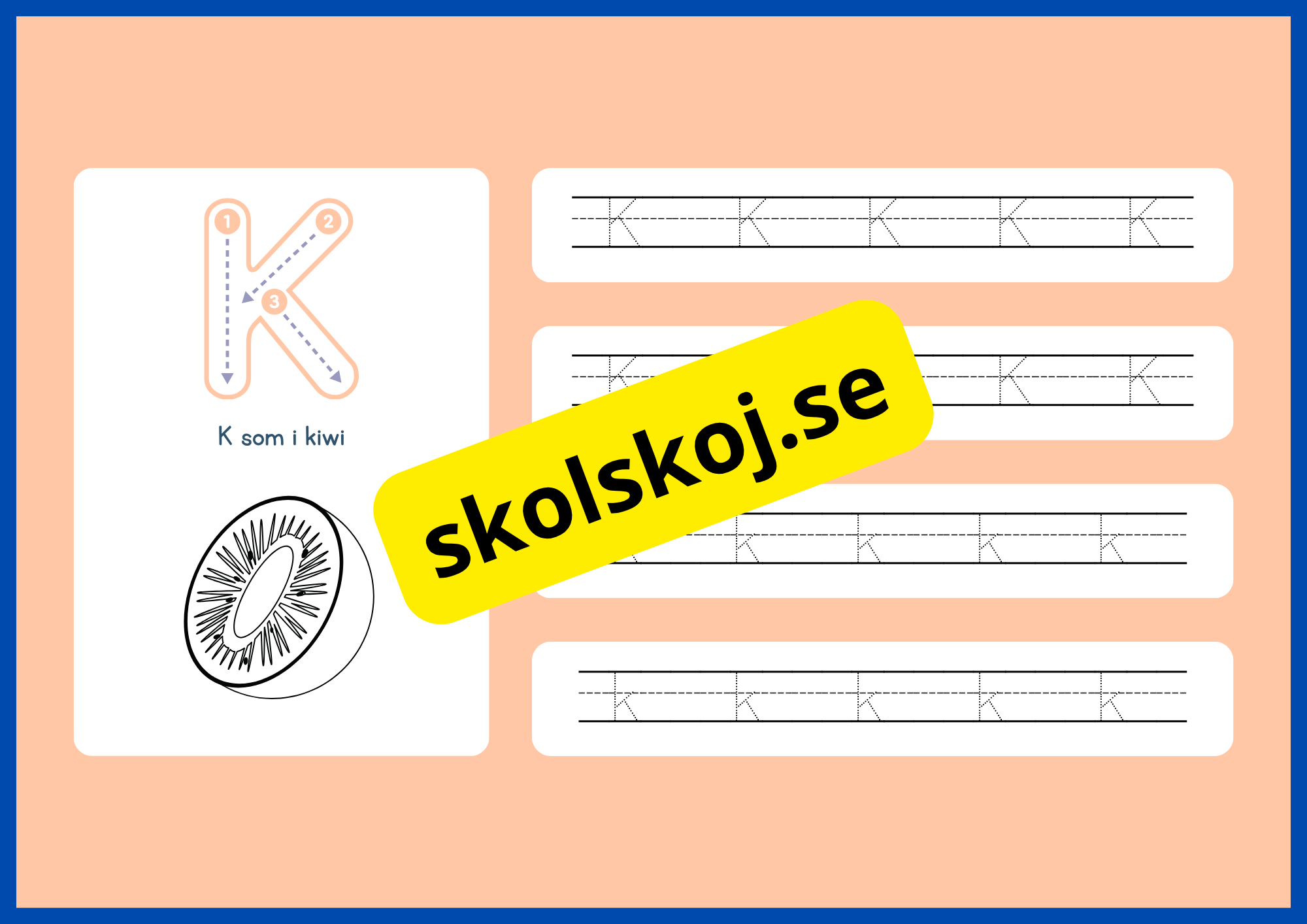 Jag lär mig alfabetet - Spåra bokstäver - Häfte