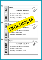 Exit ticket - Årskurs 4 - 5