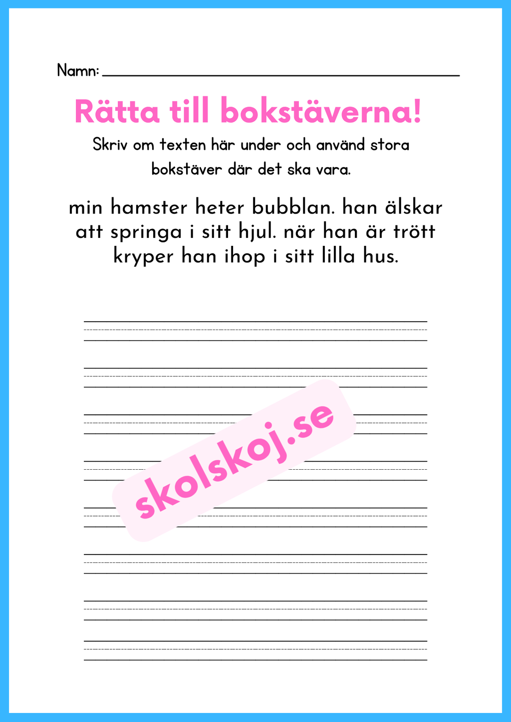 Rätta till bokstäverna