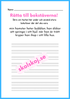 Rätta till bokstäverna