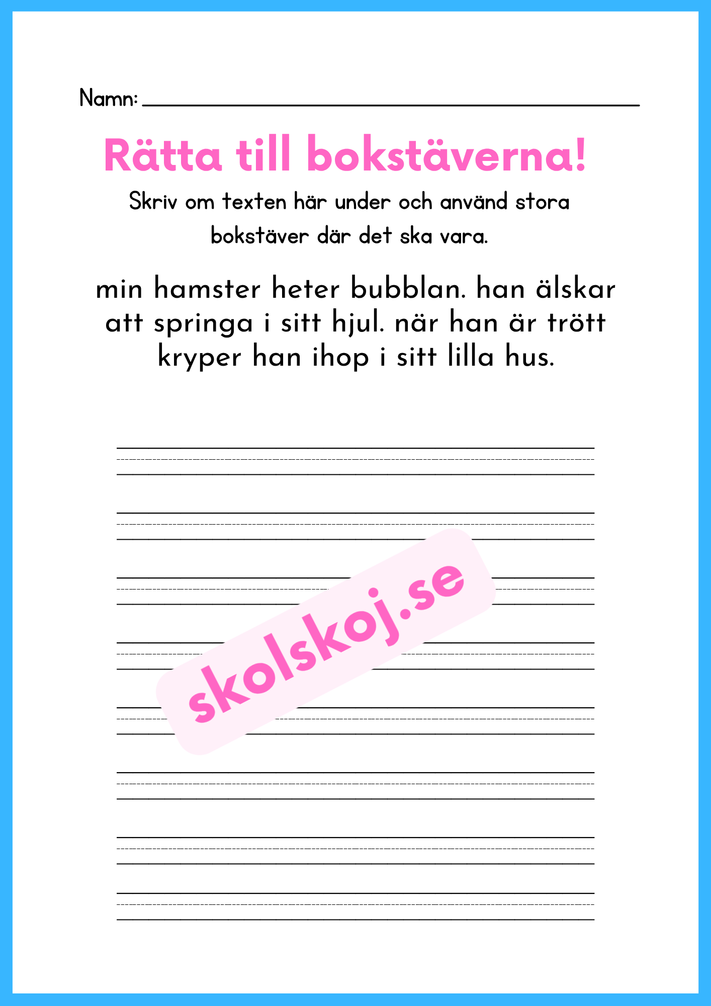 Rätta till bokstäverna