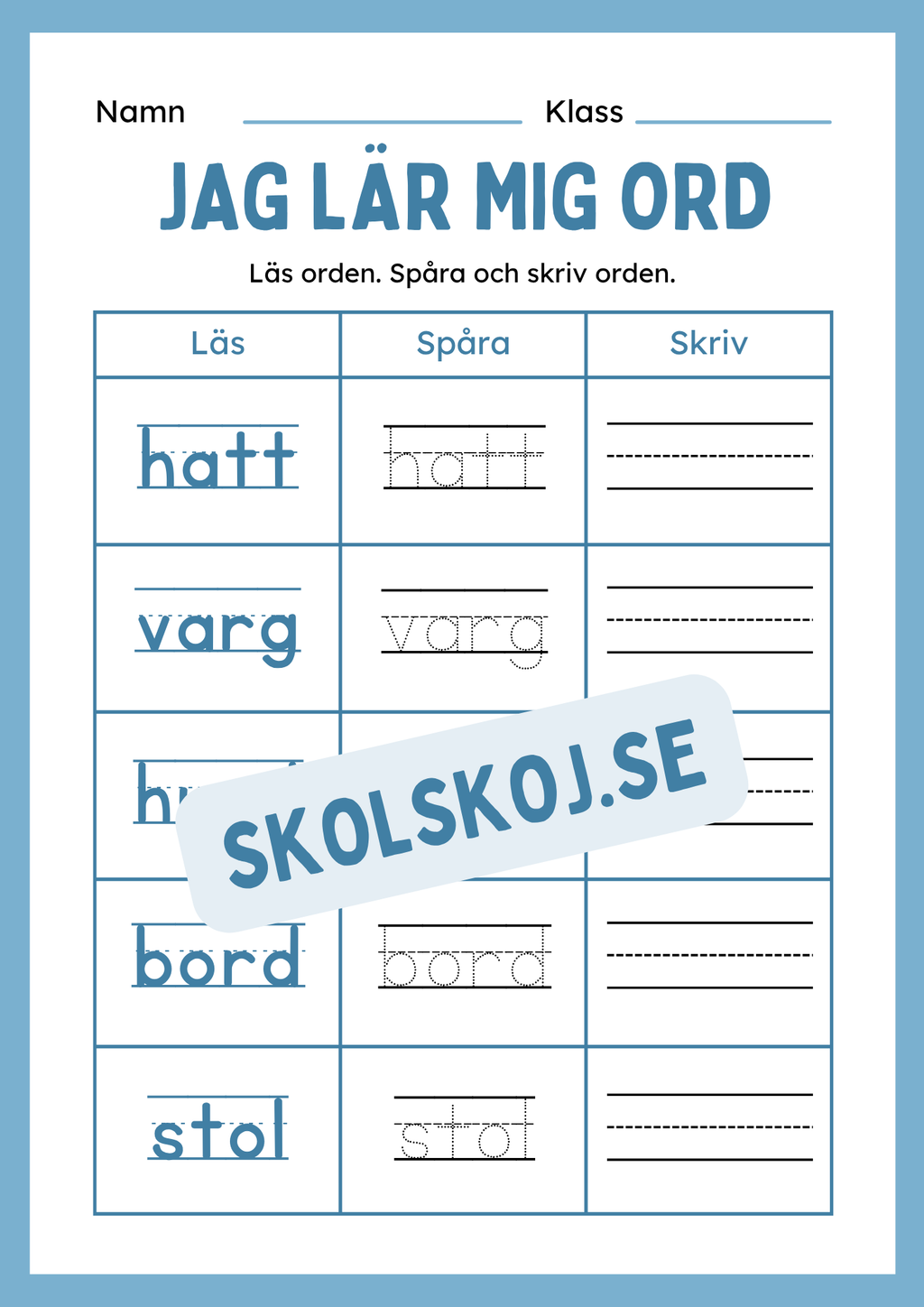 Jag lär mig ord - Häfte
