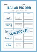 Jag lär mig ord - Häfte
